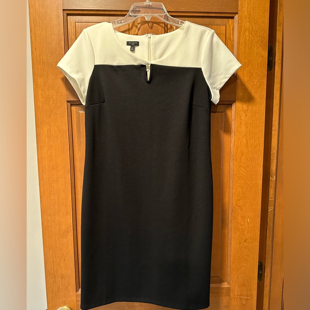 Talbots professional color block dress with tags
